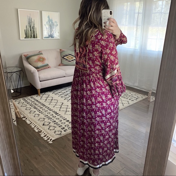 Pretty As A Picture Floral Midi Dress 3X Plus Size - Picture 6 of 8